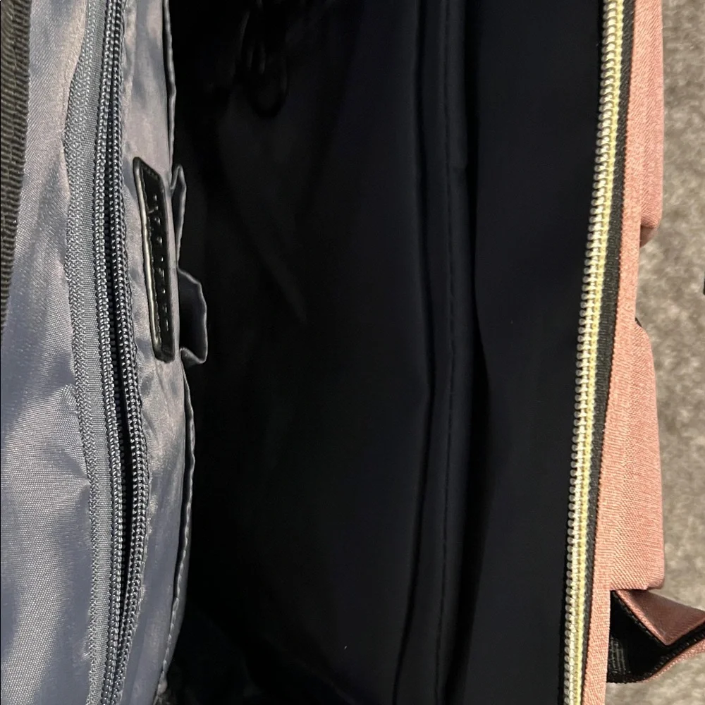 Lavish Rose Pink Travel Backpack with Gold Hardware